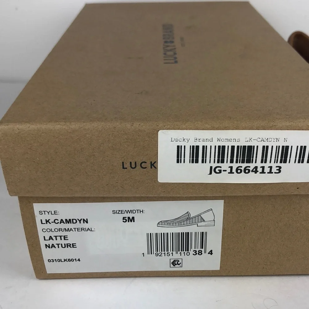 NEW Lucky Brand Camdyn Minimalist Leather Loafer Flats 5